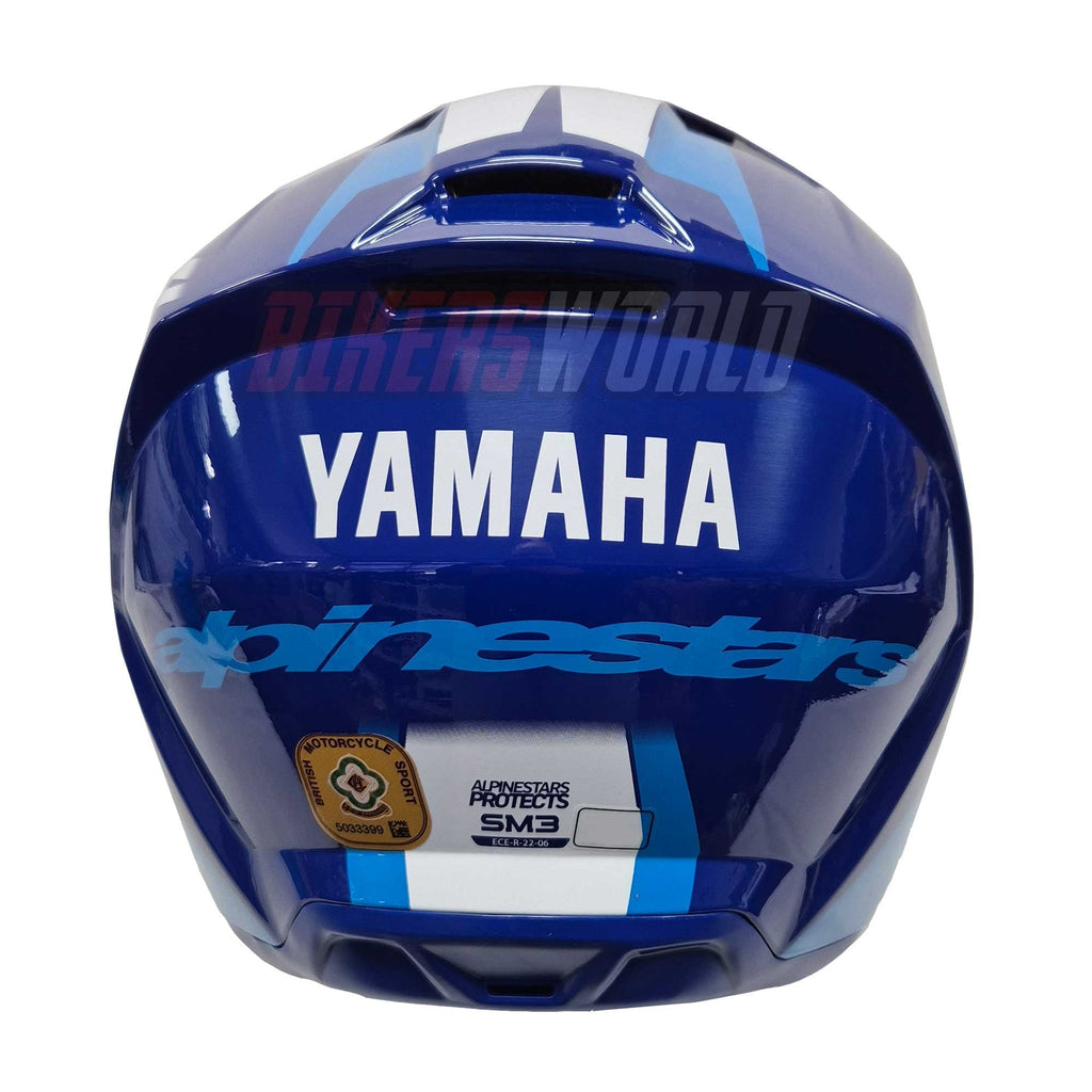 Alpinestars MX Helmet - S-M3 Yamaha (Blue/White Gloss)