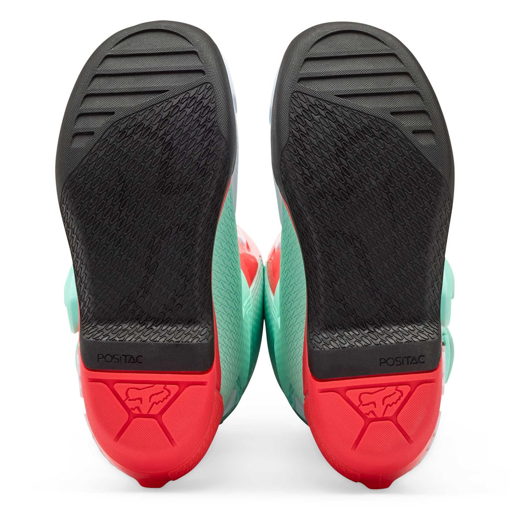 FOX Racing Women's MX Boots - COMP (Aqua/Green/White/Orange)