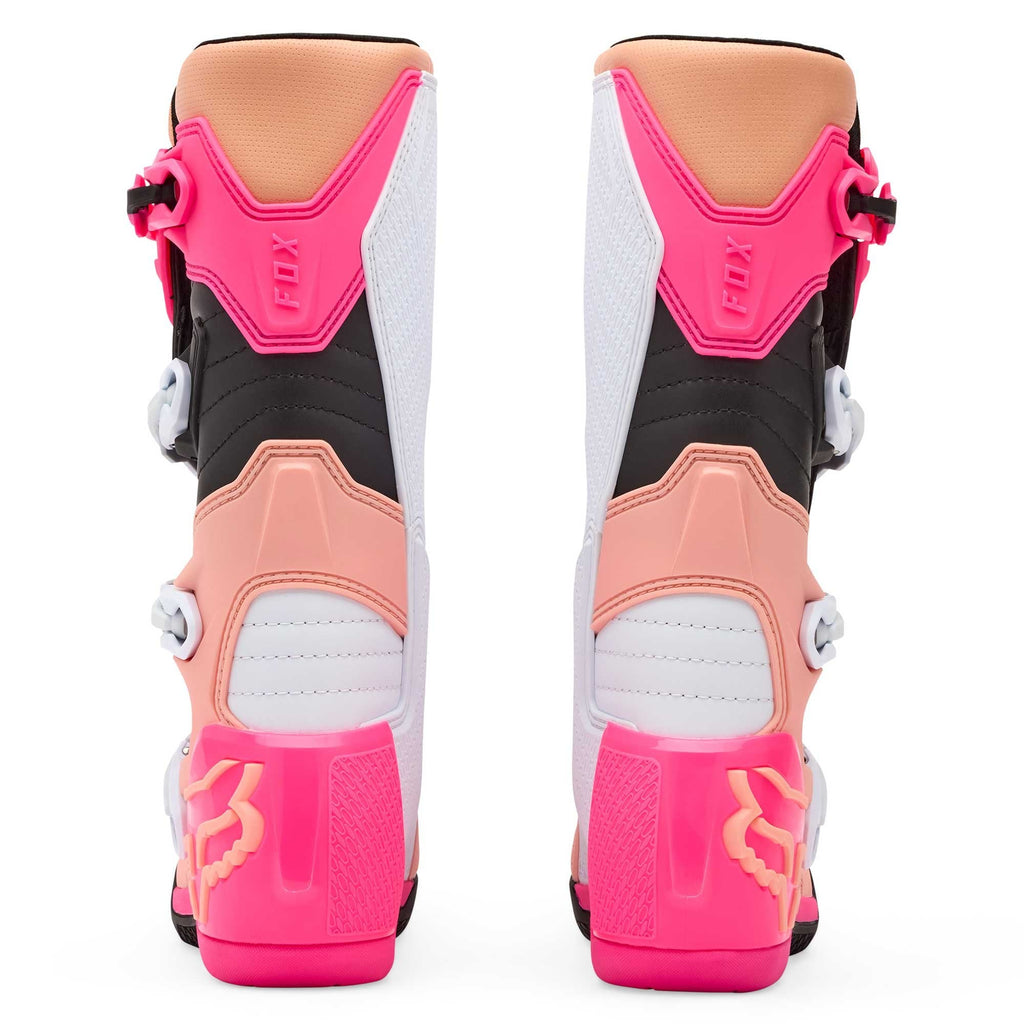 FOX Racing Women's MX Boots - COMP (Pink/Coral/Black/White)