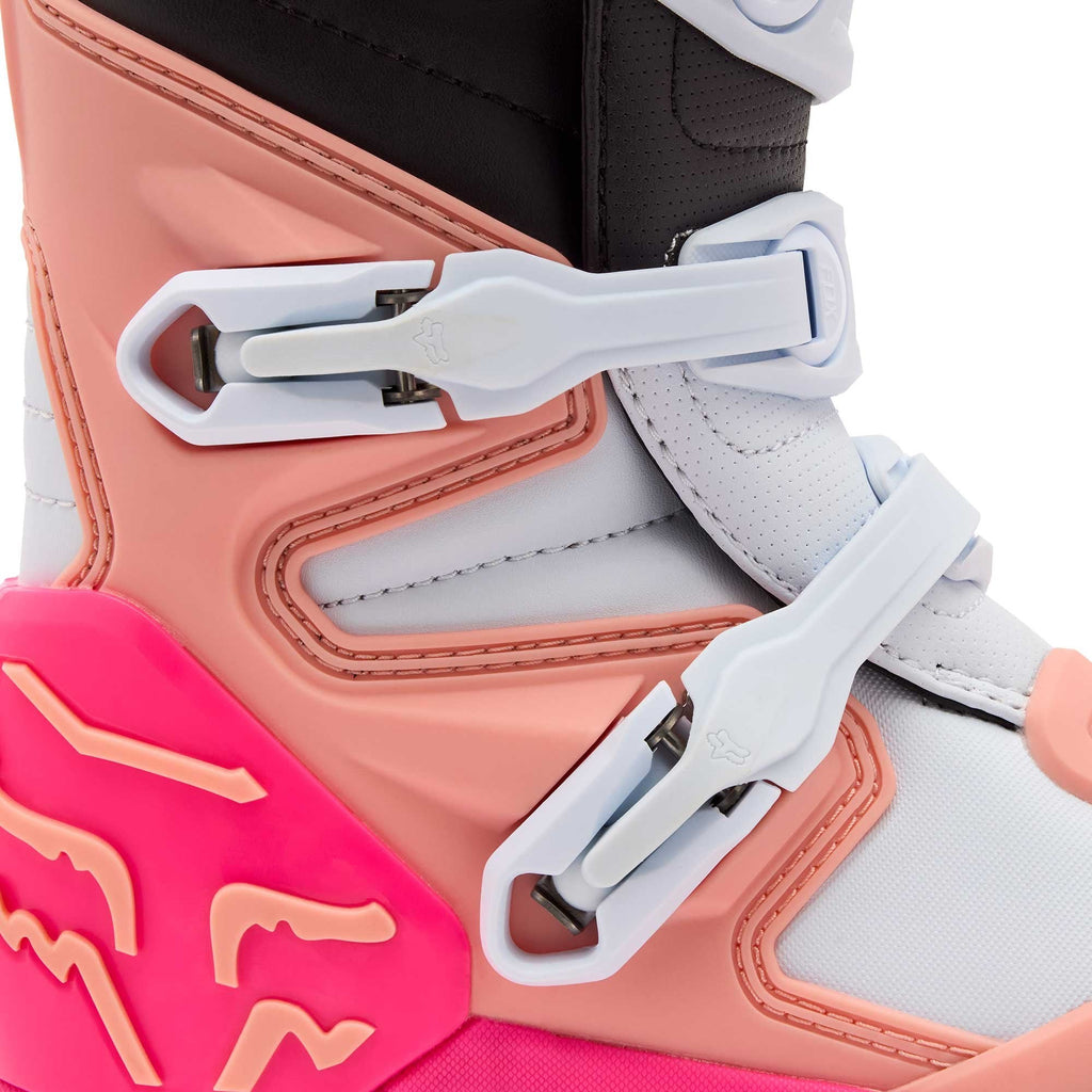 FOX Racing Women's MX Boots - COMP (Pink/Coral/Black/White)