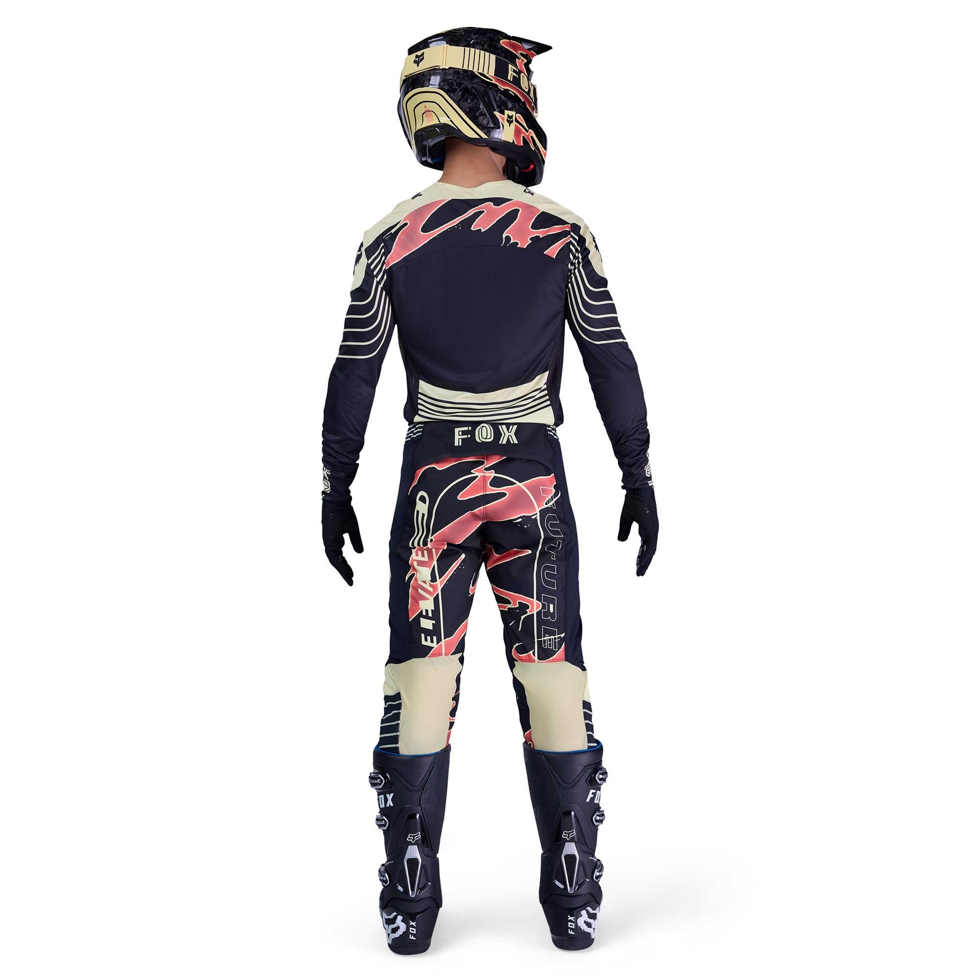 FOX Racing MX Jersey & Pant Kit Deal - FlexAir INNING (Black/Off White/Red)