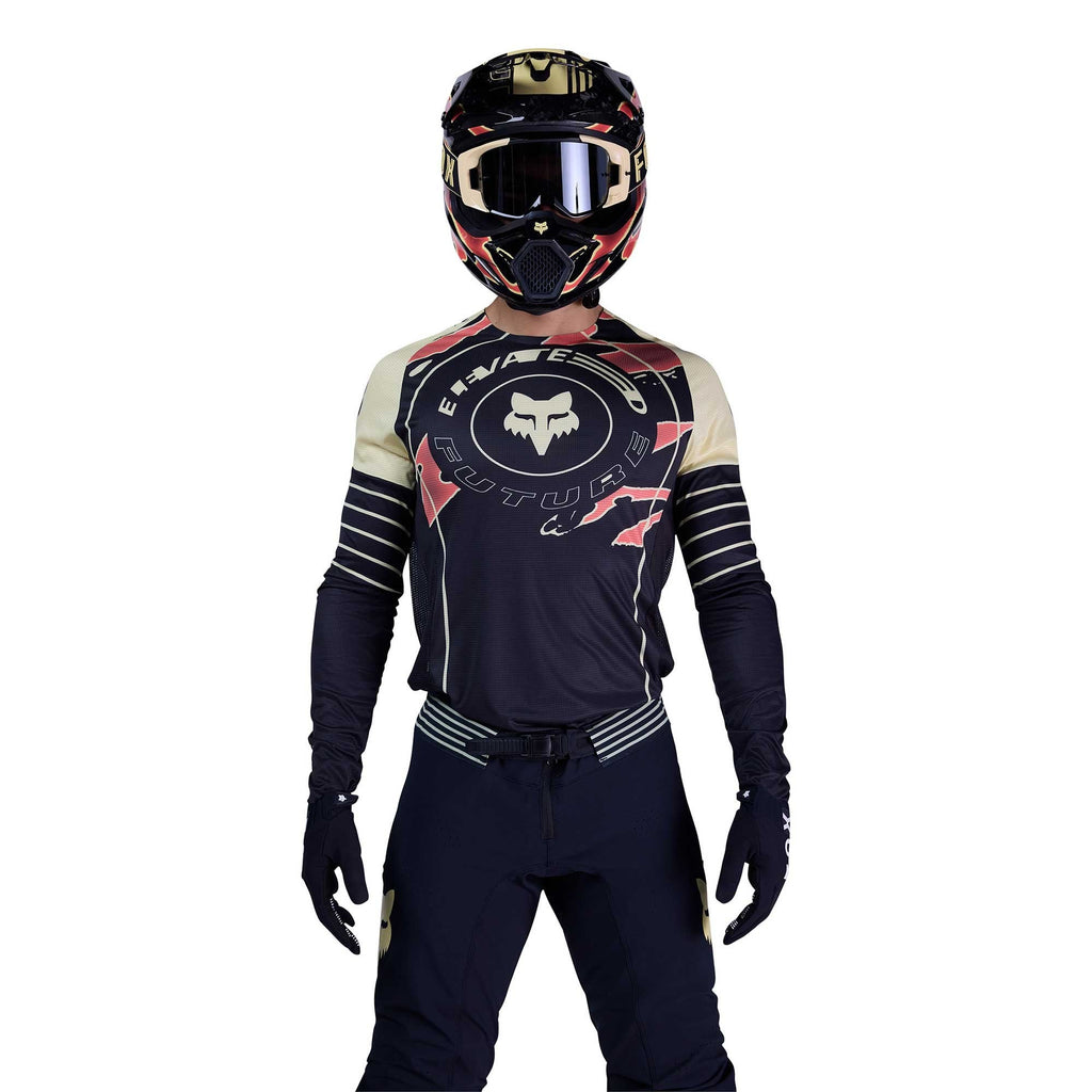 FOX Racing MX Jersey & Pant Kit Deal - FlexAir INNING (Black/Off White/Red)