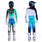 FOX Racing MX Jersey & Pant Kit Deal - FlexAir SPIRE (Aqua/Blue/Black/White)