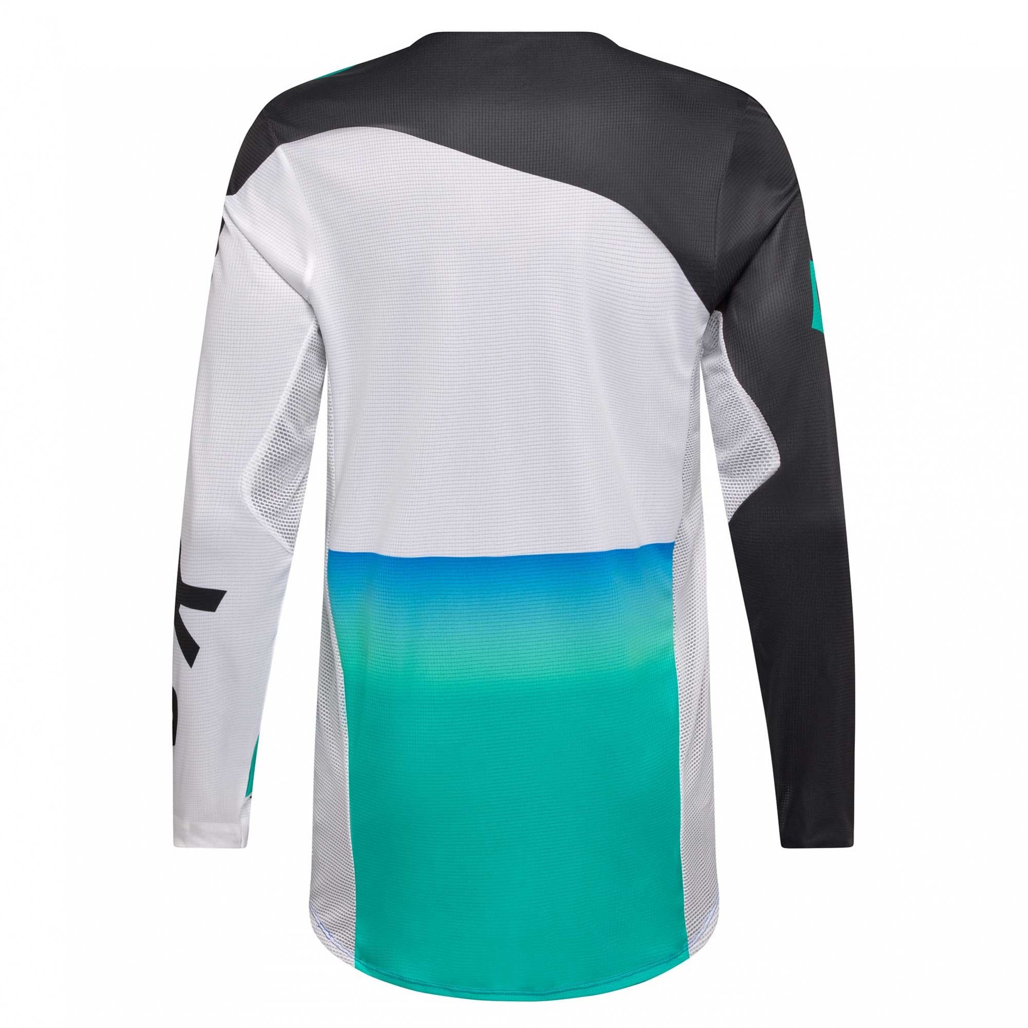 FOX Racing MX Jersey & Pant Kit Deal - FlexAir SPIRE (Aqua/Blue/Black/White)