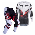FOX Racing MX Jersey & Pant Kit Deal - 180 KAIROS (White/Fluo Red/Black)