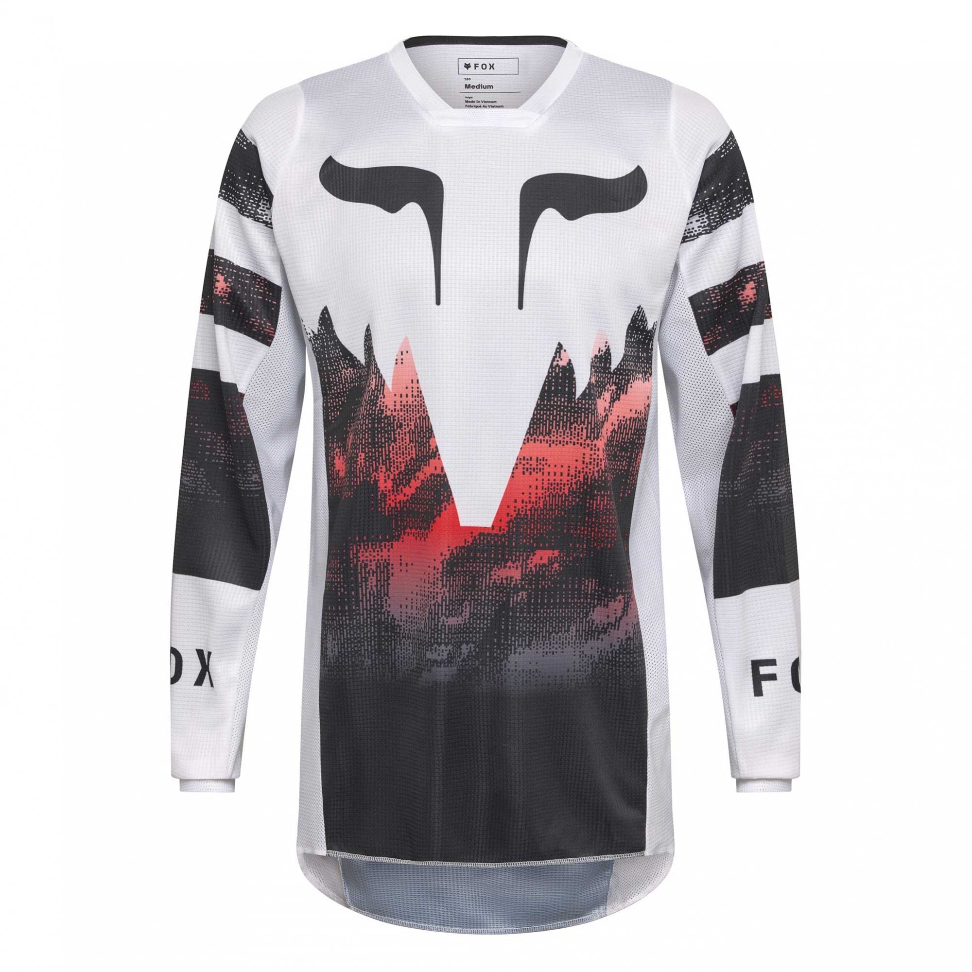 FOX Racing MX Jersey & Pant Kit Deal - 180 KAIROS (White/Fluo Red/Black)