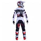 FOX Racing MX Jersey & Pant Kit Deal - 180 KAIROS (White/Fluo Red/Black)