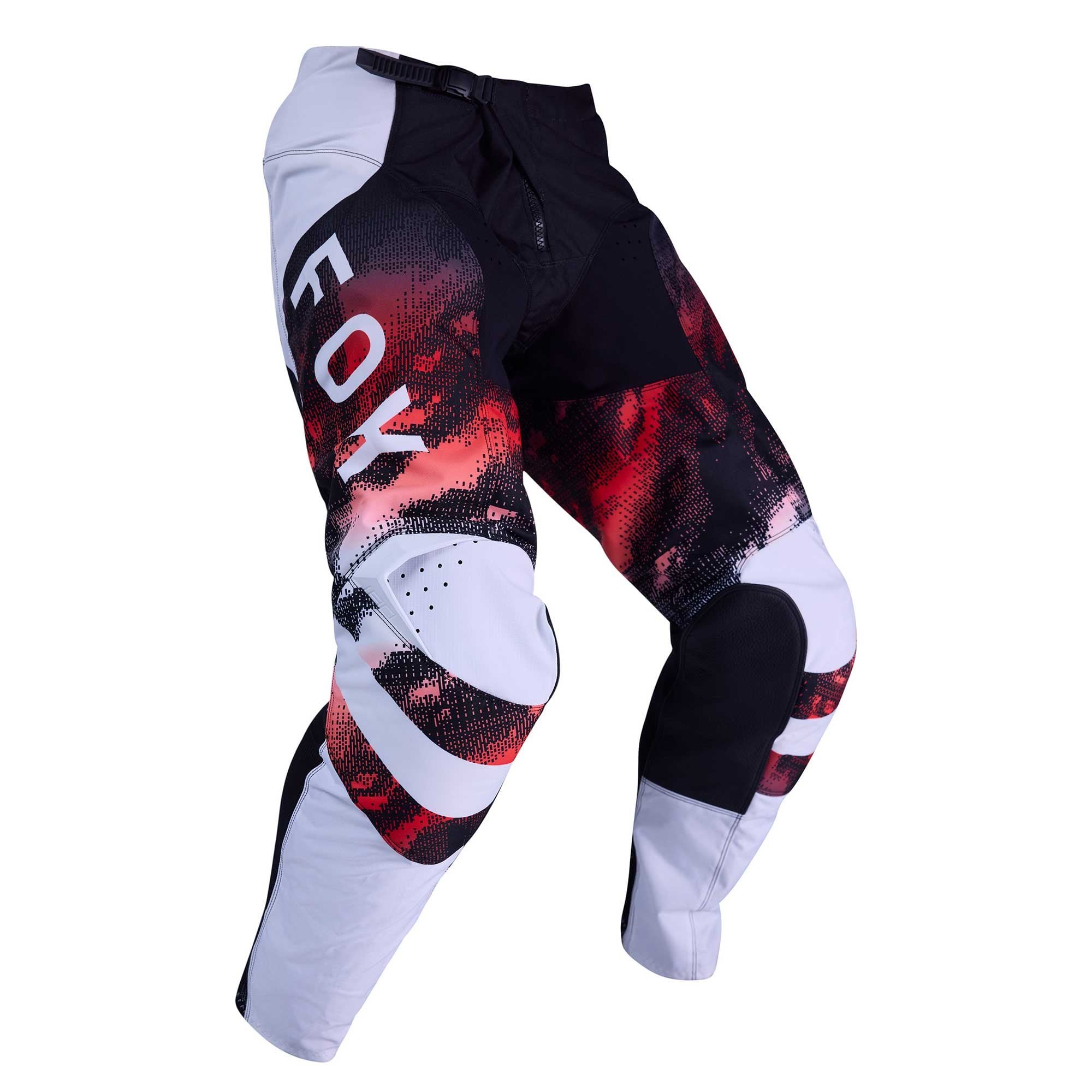 FOX Racing MX Jersey & Pant Kit Deal - 180 KAIROS (White/Fluo Red/Black)
