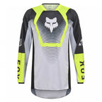FOX Racing MX Jersey & Pant Kit Deal - 180 COLLECT (Grey/Fluo Yellow/Black)