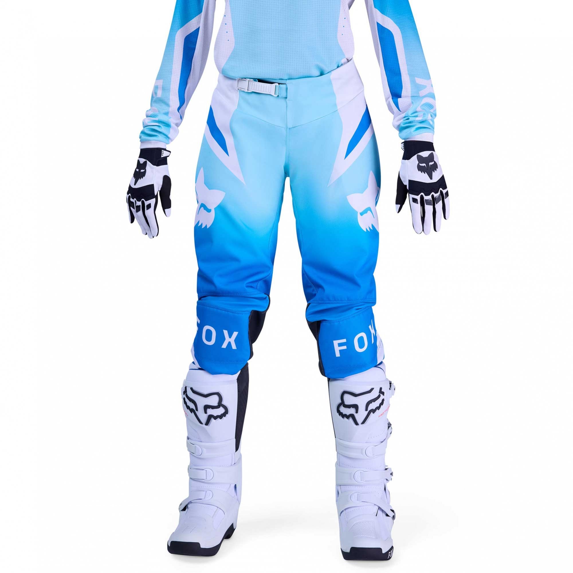 FOX Racing Women's MX Jersey & Pant Kit Deal - 180 SHIELD (White/Blue)