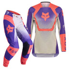 FOX Racing Women's MX Jersey & Pant Kit Deal - 180 COLLECT (Grape Purple/Coral)