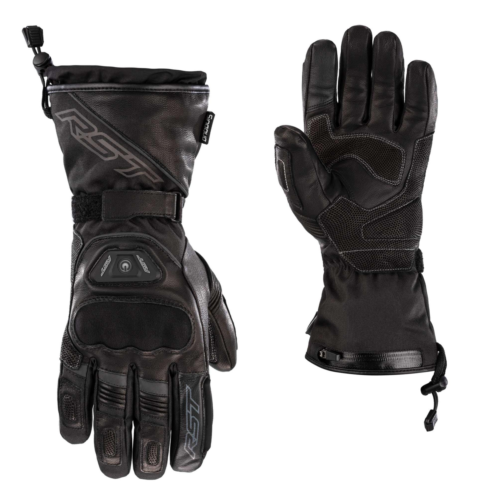 RST Motorcycle Winter Gloves - Pro Series Paragon 6 Heated CE Waterproof (Black)