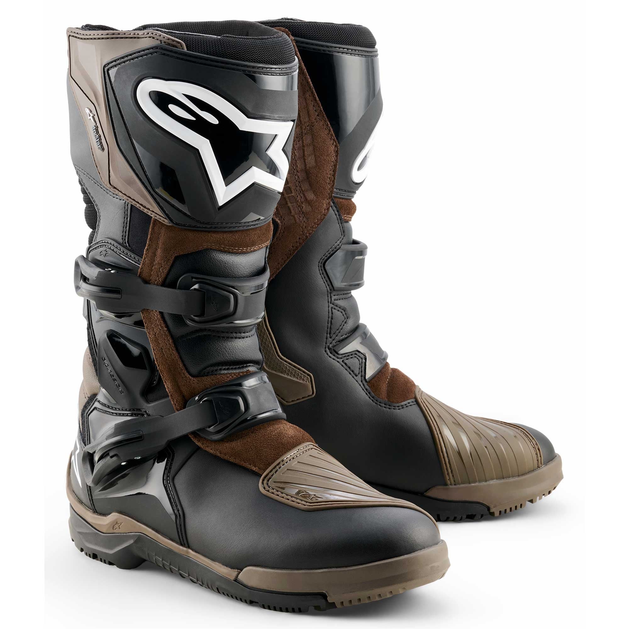 Alpinestars Corozal V2 Drystar Motorcycle Adventure Boots (Brown/Black)