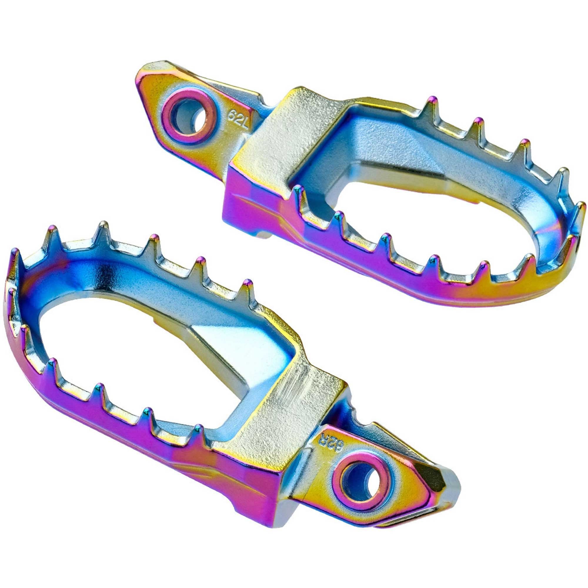 Zeta - Foot Pegs - MAX - KTM SX/SXF 125-450 23-26, EXC/EXCF 125-450 24-26, Husqvarna TC/FC 125-450 23-26, TE/FE 125-450 24-26, TX300 23-26, FX350/450 23-26, Gas Gas 125-500 24-26, MCF250/450 FACTORY 23-26