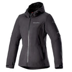 Alpinestars Women's Neo WP Hoodie Motorcycle Softshell Jacket (Black/Black)