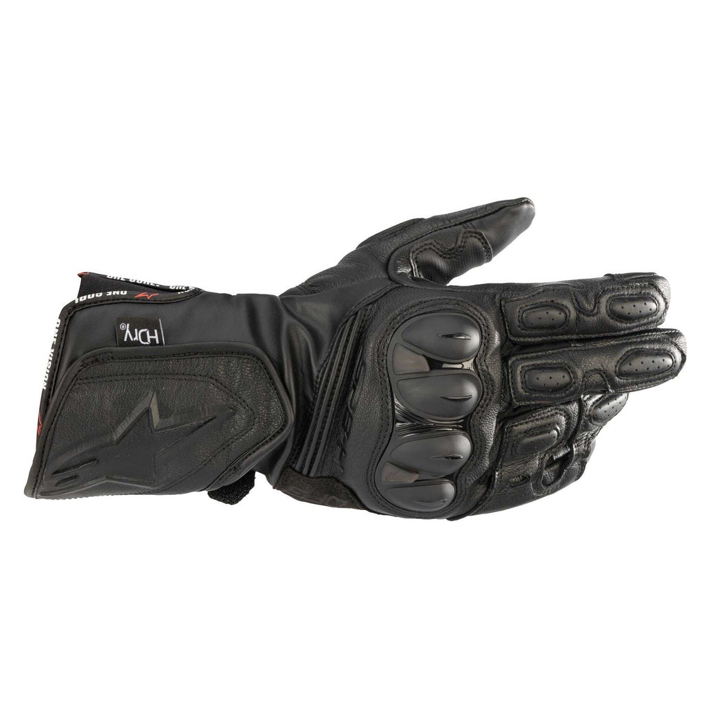Alpinestars SP-8 HDRY Motorcycle Sports Leather WP Gloves (Black/Black)