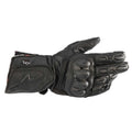 Alpinestars SP-8 HDRY Motorcycle Sports Leather WP Gloves (Black/Black)