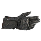 Alpinestars SP-8 HDRY Motorcycle Sports Leather WP Gloves (Black/Black)
