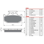Gold Fren (SALE) Brake Pads - GF100 (FA152/2)