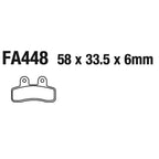 EBC - Brake Pads - FA448 (Certain Pitbikes)