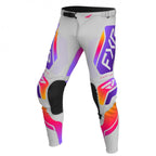 FXR (MX26) Youth MX Jersey & Pant Kit Deal - PODIUM (Grey/Purple/Tangerine)