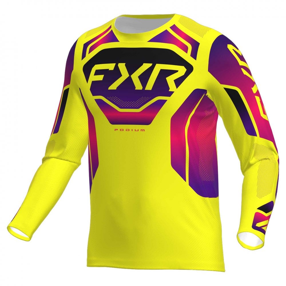 FXR (MX26) Jersey - PODIUM Relay (Yellow/Razz/Black)