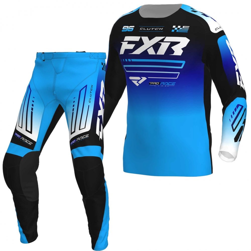 FXR (MX26) MX Jersey & Pant Kit Deal - CLUTCH (Black/Blue/White)