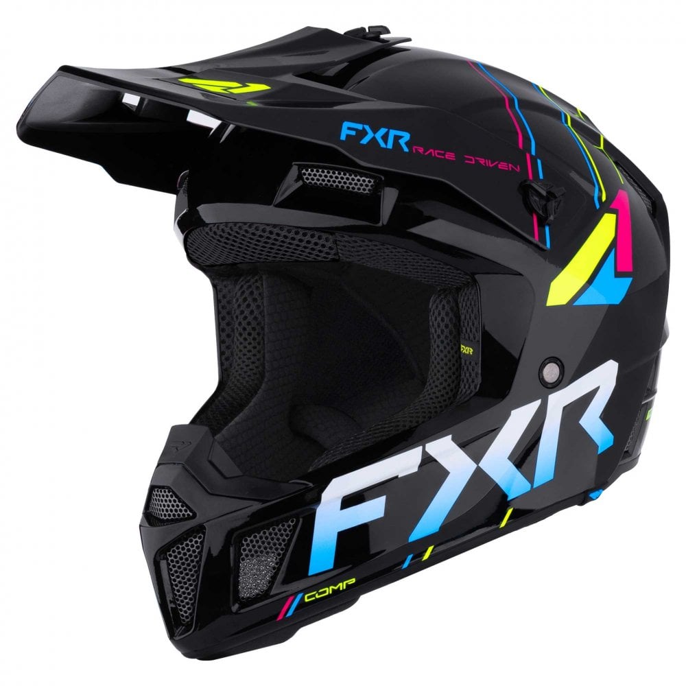 FXR (MX26) Youth Helmet - Clutch (Black/Rave)