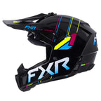 FXR (MX26) Youth Helmet - Clutch (Black/Rave)