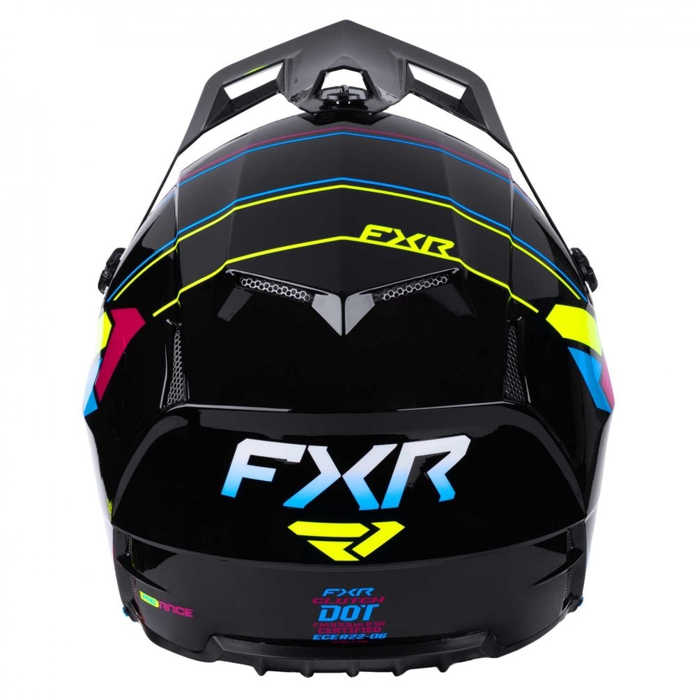 FXR (MX26) Youth Helmet - Clutch (Black/Rave)