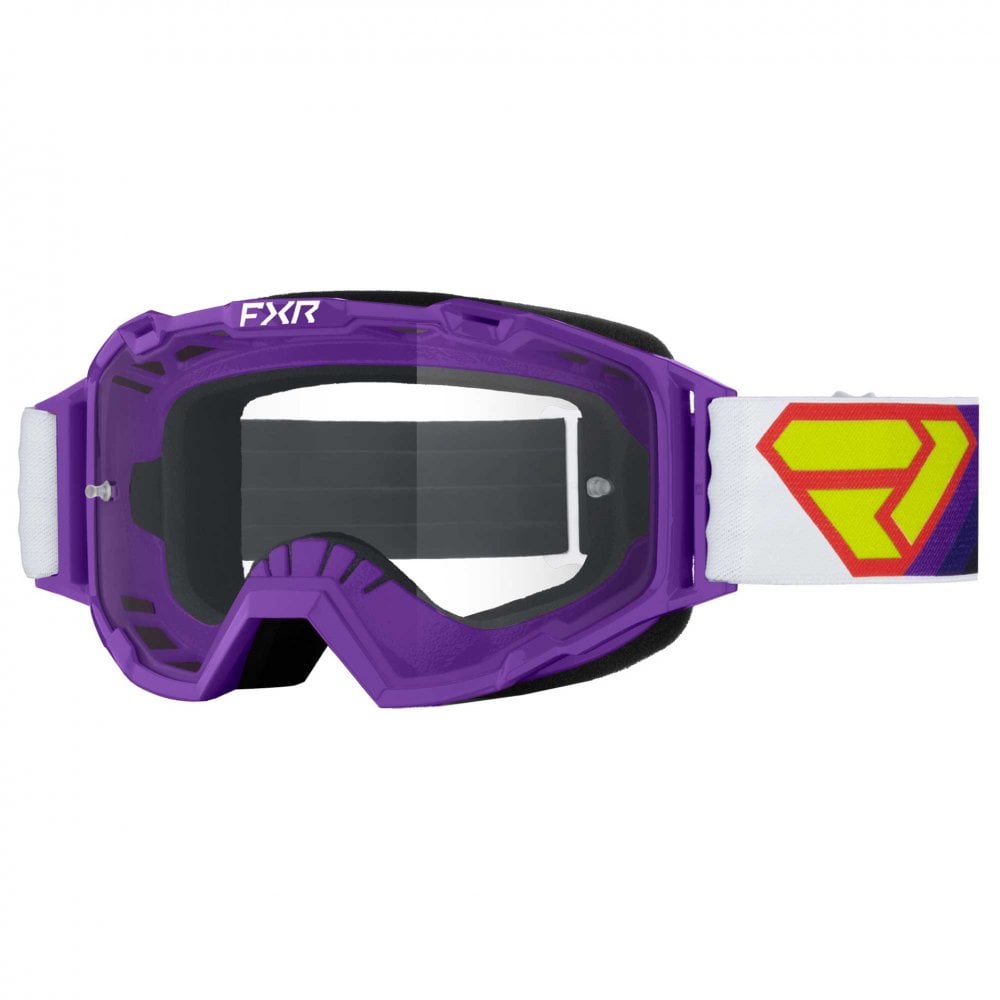 FXR (MX26) Goggles - Maverick Prime (Purple/White/Black)