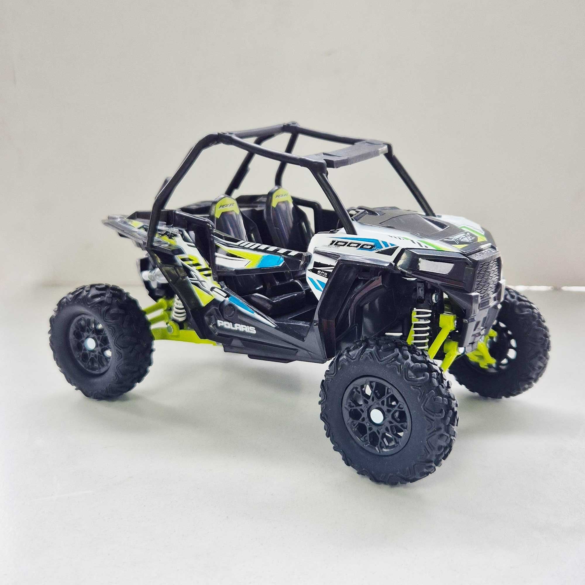 New Ray Toys - 1:18 - UTV/Buggy - Polaris - RZR XP1000 - White/Blue/Fluo Yellow