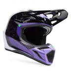 FOX Racing V3 RS Carbon GRID MX | Enduro Helmet (Black/Purple)
