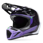 FOX Racing V3 RS Carbon GRID MX | Enduro Helmet (Black/Purple)