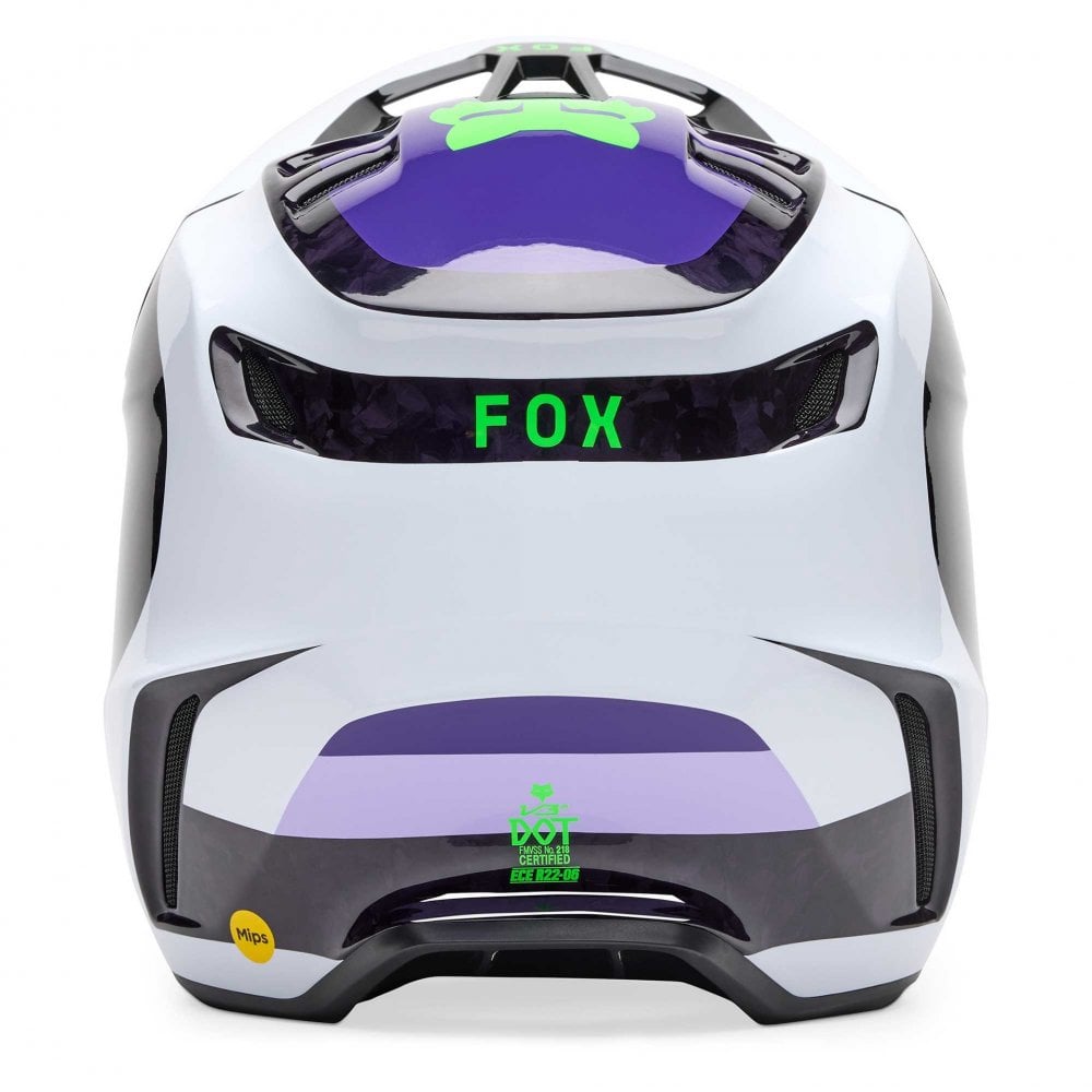 FOX Racing MX | Enduro Helmet - V3 RS Carbon GRID (Black/Purple)