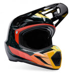 FOX Racing V3 RS Carbon GRID MX | Enduro Helmet (Black/Orange)