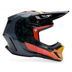 FOX Racing V3 RS Carbon GRID MX | Enduro Helmet (Black/Orange)
