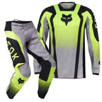 FOX (SALE) MX Jersey & Pant Kit - 180 LEAN (Flo Yellow/Black/Grey)