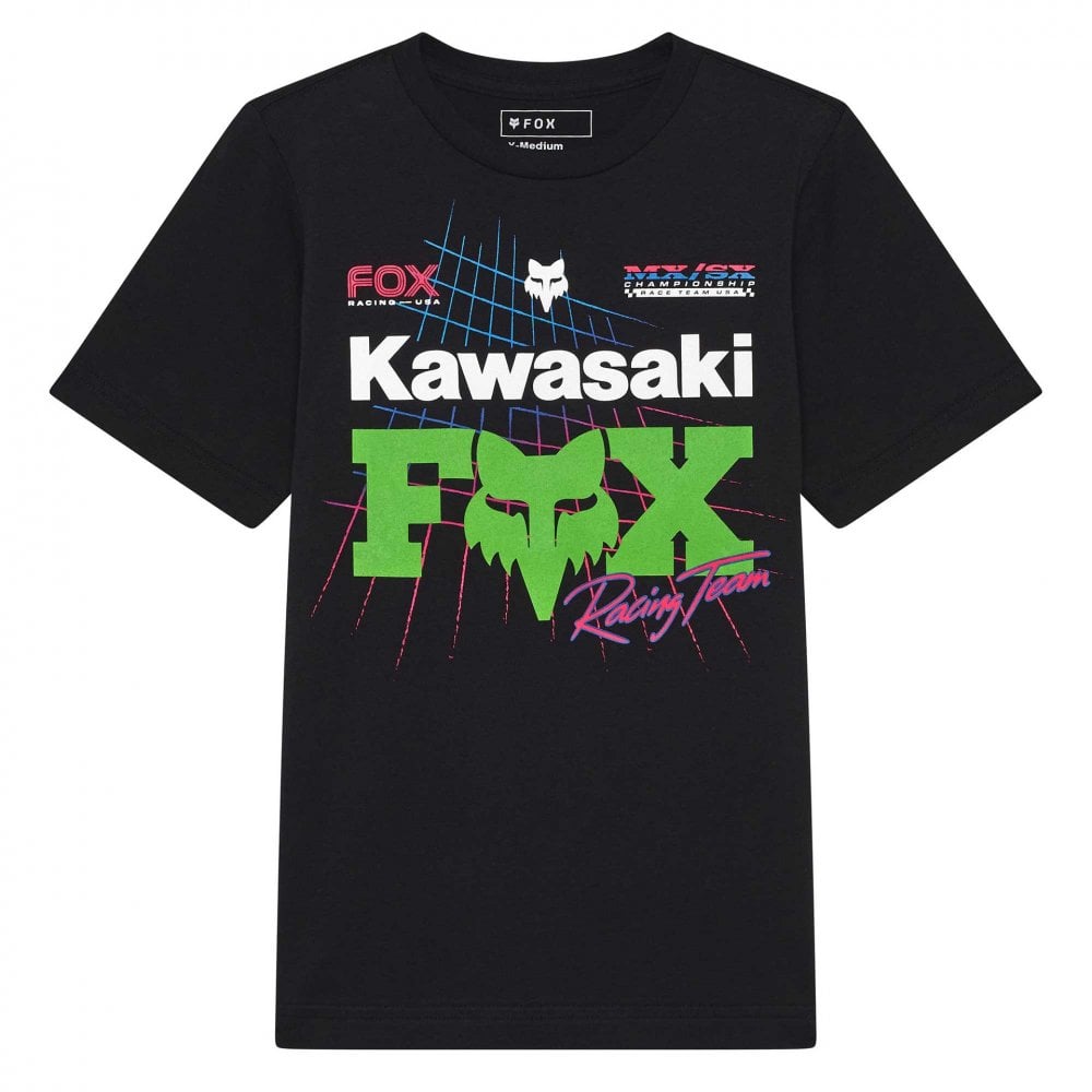 Fox (SALE) Youth T-Shirt - KAWASAKI Tee (Black)