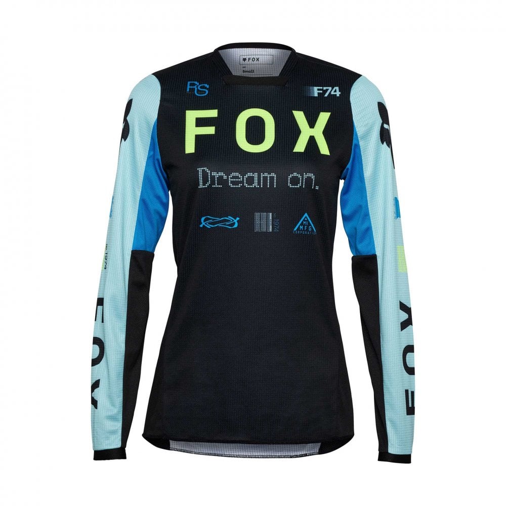 FOX (SALE) Women's MX Jersey & Pant Kit - 180 RACE SPEC (Black/Teal/Blue)