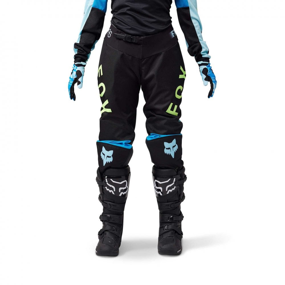 FOX (SALE) Women's MX Jersey & Pant Kit - 180 RACE SPEC (Black/Teal/Blue)