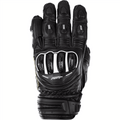 RST Motorcycle Sports Leather Short Gloves - Tractech Evo Short CE (Black/Black)