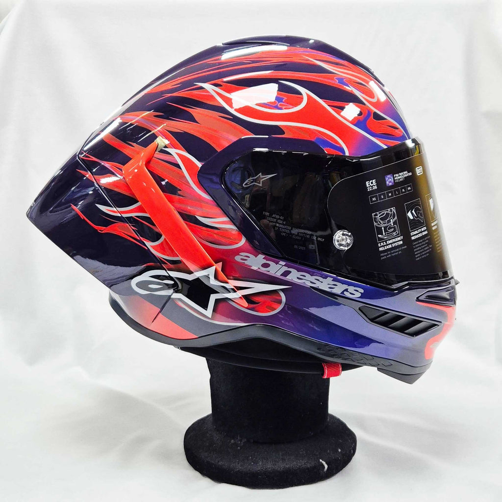 Alpinestars (Limited Edition) Helmet - Supertech R10 FLYTE Jorge martin (Purple/Red/White/Black Gloss)