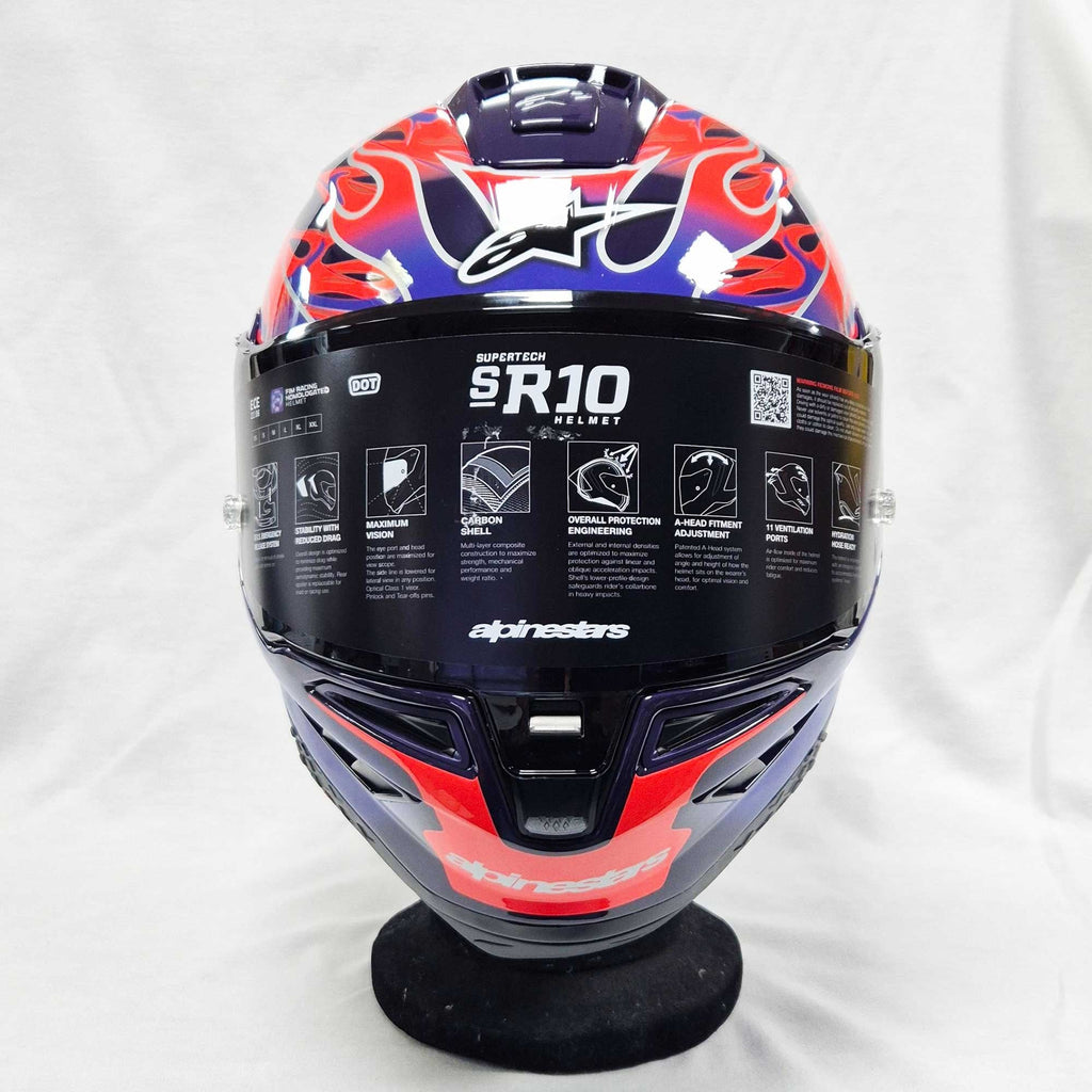 Alpinestars (Limited Edition) Helmet - Supertech R10 FLYTE Jorge martin (Purple/Red/White/Black Gloss)