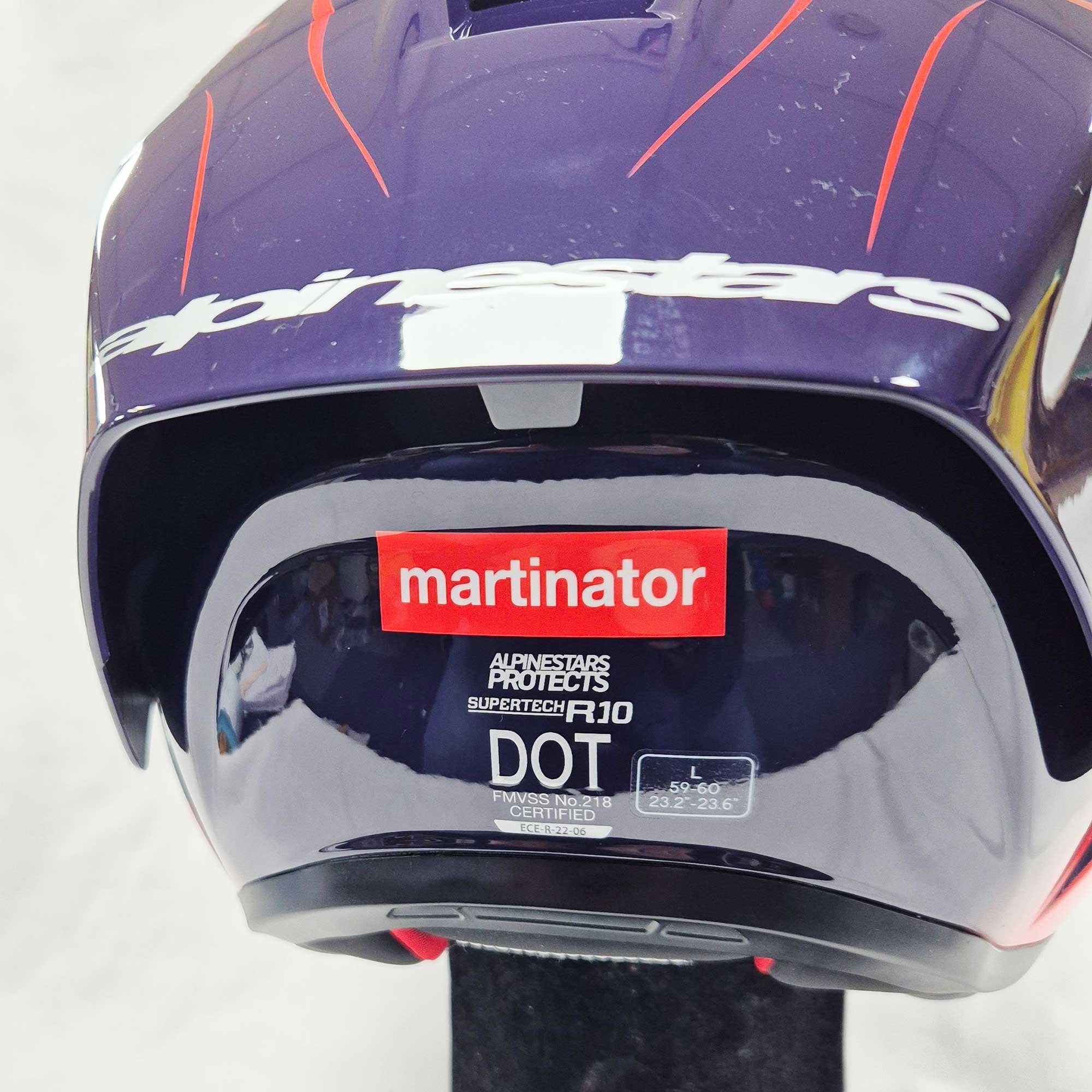 Alpinestars (Limited Edition) Helmet - Supertech R10 FLYTE Jorge martin (Purple/Red/White/Black Gloss)