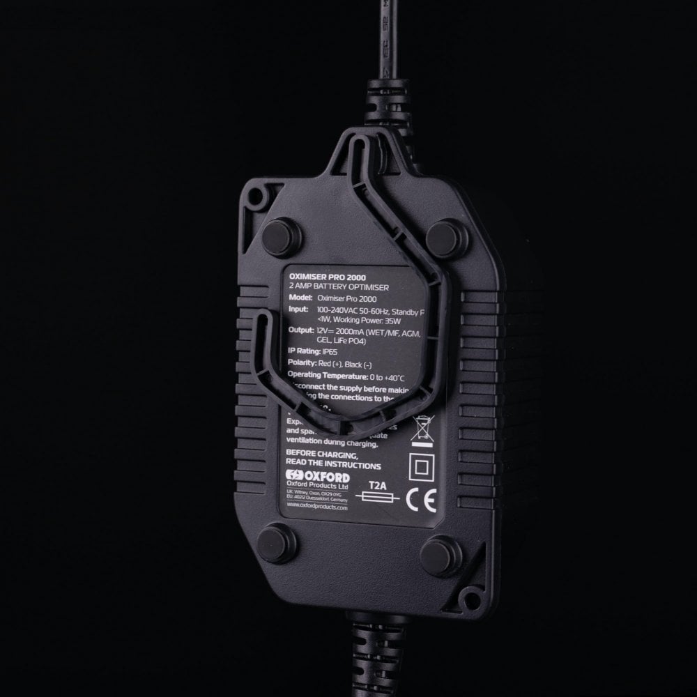 Oxford Battery Charger - Oximiser PRO 2000 (EL203) (12V/Lithium 2amps)