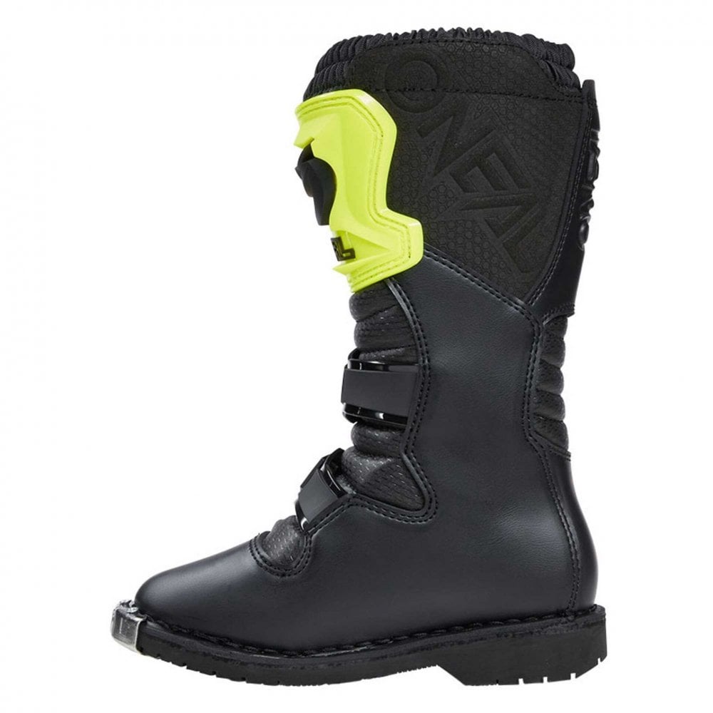 O'Neal Youth Motocross Boots - Rider Pro (Black/Fluo Yellow)