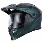 VCAN H276 Gradient Flip Up Motorcycle Helmet (Green/Blue)