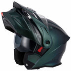 VCAN H276 Gradient Flip Up Motorcycle Helmet (Green/Blue)