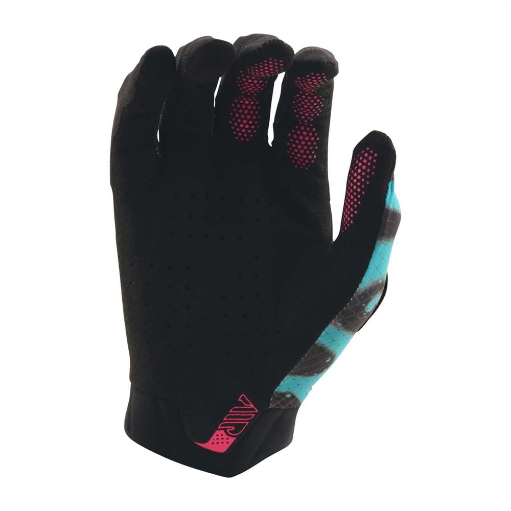 Troy Lee MX | MTB Youth Gloves - AIR MEMBRANE (Black/Teal/Pink/Glo Yellow)